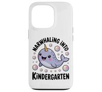 Narwhaling Into Kindergarten Cute Narwhal Bubbles Case for iPhone 13 Pro