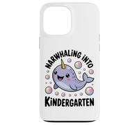 Narwhaling Into Kindergarten Cute Narwhal Bubbles Case for iPhone 13 Pro Max