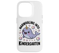 Narwhaling Into Kindergarten Cute Narwhal Bubbles Case for iPhone 14 Pro