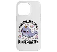 Narwhaling Into Kindergarten Cute Narwhal Bubbles Case for iPhone 14 Pro Max