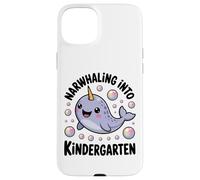 Narwhaling Into Kindergarten Cute Narwhal Bubbles Case for iPhone 15 Plus