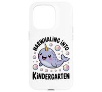 Narwhaling Into Kindergarten Cute Narwhal Bubbles Case for iPhone 15 Pro