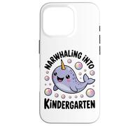 Narwhaling Into Kindergarten Cute Narwhal Bubbles Case for iPhone 16 Pro