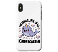 Narwhaling Into Kindergarten Cute Narwhal Bubbles Case for iPhone X/XS