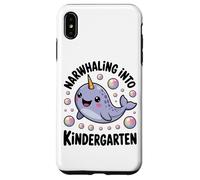 Narwhaling Into Kindergarten Cute Narwhal Bubbles Case for iPhone XS Max