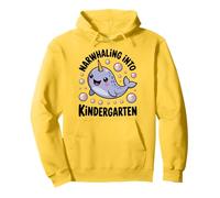 Narwhaling Into Kindergarten Cute Narwhal Bubbles Pullover Hoodie