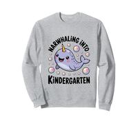 Narwhaling Into Kindergarten Cute Narwhal Bubbles Sweatshirt
