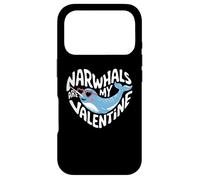 Narwhals Are My Valentine Cute Narwhal Valentines Day Case for iPhone 17 Pro