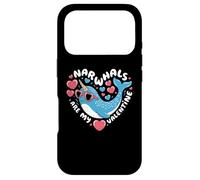 Narwhals Are My Valentine Cute Narwhal Valentines Day Case for iPhone 17 Pro