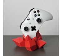 Narwhalss Metal Fragment Universal Gaming Controller Stand - 3D Printed, Durable & Stylish Organizer for Xbox - Gaming Decor (Red)