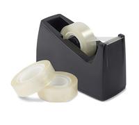 NARYAL Heavy Duty Tape Dispenser, Weighted Non-Slip Base, Black