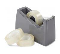 NARYAL Heavy Duty Tape Dispenser, Weighted Non-Slip Base, Grey