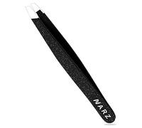 NARZ 1 Piece Professional Tweezer for Facial Hair Women & Men Stainless Steel Precision Tweezers for Ingrown Hair Tweezers for Men & Women (Shiny Black)