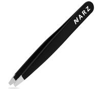 NARZ 4Pcs Professional Tweezer for Facial Hair Women & Men Stainless Steel Precision Tweezers for Ingrown Hair Tweezers for Men & Women (Black)