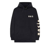 Nas Hoodie Symbols Sleeve Print Logo new Official Mens Black Pullover