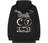 Nas Hoodie Symbols Sleeve Print Logo new Official Mens Black Pullover