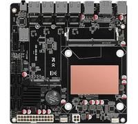 NAS Motherboard N150 with 6 Bay SATA3.0, Mini ITX Mainboard with 4 Port i226 2.5GbE LAN, Soft Router Board DDR5 with Dual M.2 NVMe, PCle3.0 x4