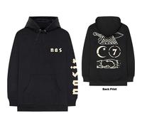 Nas Pullover Hoodie: Symbols (Back Print) OFFICIAL NEW