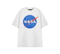 NASA Adult Short Sleeved T-Shirt (White) in White | Size: Medium NASA White M
