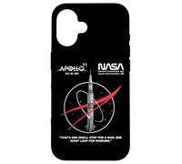 NASA Apollo 11 Mission Saturn V Rocket Worm Logo Case for iPhone 16