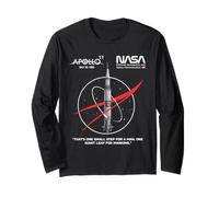 NASA Apollo 11 Mission Saturn V Rocket Worm Logo Long Sleeve T-Shirt