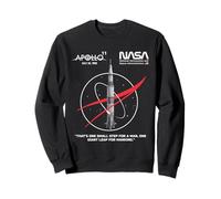 NASA Apollo 11 Mission Saturn V Rocket Worm Logo Sweatshirt