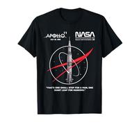 NASA Apollo 11 Mission Saturn V Rocket Worm Logo T-Shirt