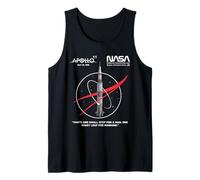 NASA Apollo 11 Mission Saturn V Rocket Worm Logo Tank Top