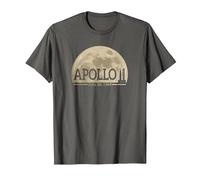 NASA Apollo 11 Moon T-Shirt T-Shirt, Men, Asphalt Grey, 6X-Large