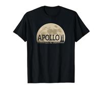 NASA Apollo 11 Moon T-Shirt T-Shirt, Men, Black, X-Large