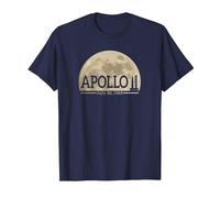 NASA Apollo 11 Moon T-Shirt T-Shirt, Men, Navy Blue, 6X-Large
