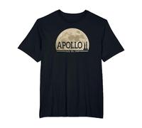 NASA Apollo 11 Moon T-Shirt T-Shirt, Men's Big and Tall, Black, 2X Tall