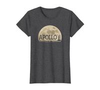 NASA Apollo 11 Moon T-Shirt T-Shirt, Women, Dark Heather Grey, Medium