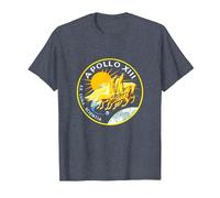 NASA Apollo 13 Mission Badge T-Shirt, Men, Heather Blue, Small