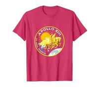 NASA Apollo 13 Mission Badge T-Shirt, Men, Red Heather, Medium