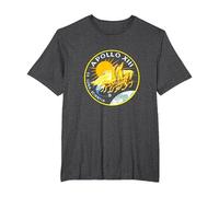 NASA Apollo 13 Mission Badge T-Shirt, Men's Big and Tall, Dark Heather Grey, 6X Tall