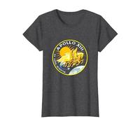 NASA Apollo 13 Mission Badge T-Shirt, Women, Dark Heather Grey, XX-Large