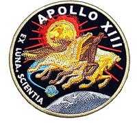 NASA Apollo 13 Patch (3.5 Inch) Embroidered Iron or Sew on Badge Applique Astronaut Space Suit Program Souvenir DIY Costume