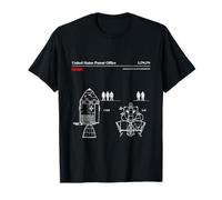 NASA Apollo CSM And LM Blueprint T-Shirt