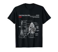 NASA Apollo CSM Escape System Blueprint T-Shirt