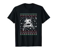 NASA Apollo Lunar Module Christmas Knit Pattern T-Shirt