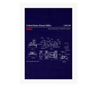 Nasa Apollo Lunar Rover Blueprint A4 Print