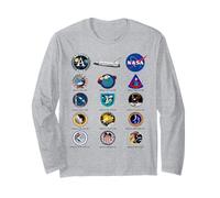 NASA Apollo Missions Patch Space Shuttle Meatball Logo Long Sleeve T-Shirt