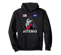 NASA Artemis II Mission Patch Commemorative Meatball Logo Pullover Hoodie