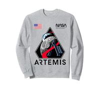 NASA Artemis II Mission Patch Commemorative Retro Worm Logo Sweatshirt