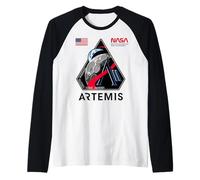 NASA Artemis II Mission Patch Logo Moon Space Program 2026 Raglan Baseball Tee