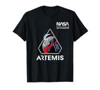 NASA Artemis II Mission Patch Worm Logo T-Shirt