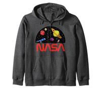 Nasa Artemis II NASA Planets Telescope Rocket Zip Hoodie