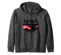 Nasa Artemis II NASA Retro Saturn Space Mission Zip Hoodie