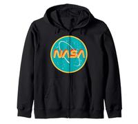 Nasa Artemis II NASA Retro Space Exploration Zip Hoodie